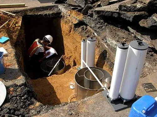 Illustrative image of Infiltration test (Porchet/Double-ring infiltrometer) in Arlington